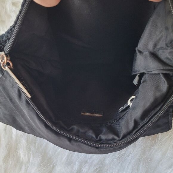 The Sak Black Crochet Shoulder Bag - Picture 6 of 7